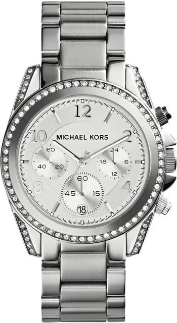 Michael Kors Chronograph Damenuhr, Edelstahl, Silber, 39 mm, Quarz - Bild 1
