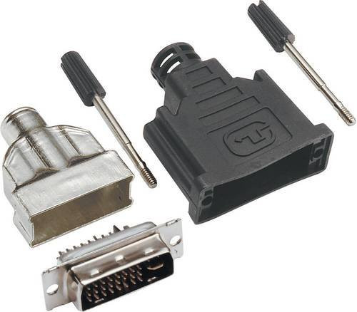 BKL Electronic DVI-Steckverbinder Stecker gerade, 29 Pol, Silber - Bild 1