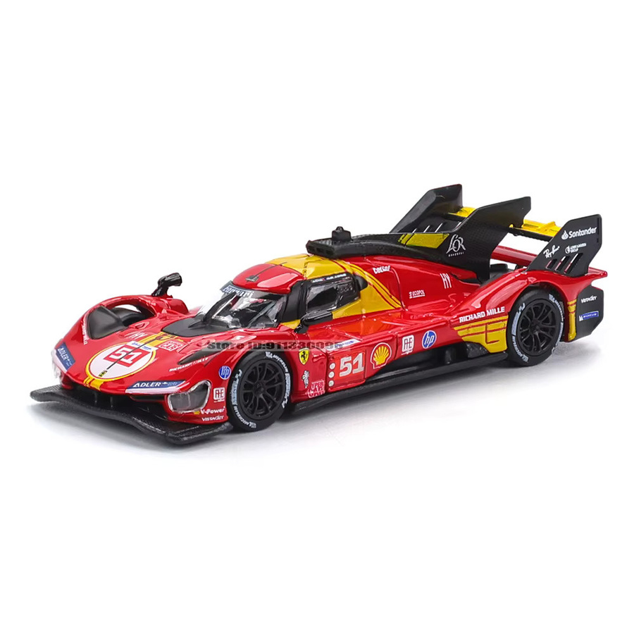 Bburago Ferrari 2024 499P Le Mans 24-Stunden-Ausdauerrennen, Modellauto, 1:64, Metall - Bild 2