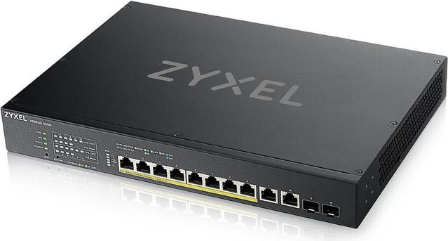 Zyxel XS1930-12HP Multi GB Switch mit 8 Ports, 2 SFP+ Uplinks und 375W in Schwarz - Bild 1