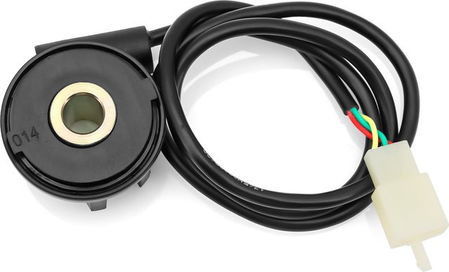 Digitaler Universal Motorrad Kilometerzähler Sensor mit Geschwindigkeitssensor und Kabel Set in Schwarz - Bild 1