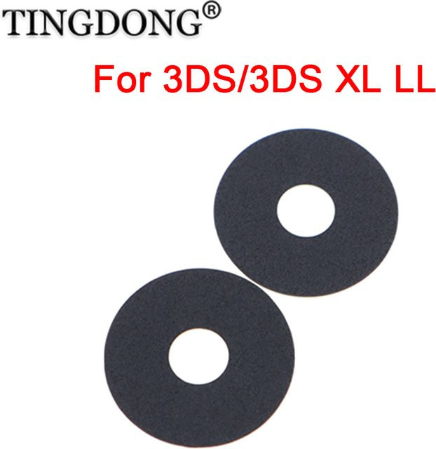 TingDong 3D-Joystick-Unterlegscheiben für 3DS XL/LL Controller in Schwarz, 5 oder 10 Stück zum Staubschutz - Bild 1