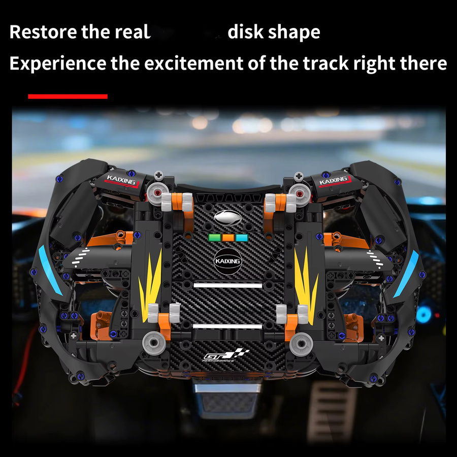 wishiot Gebäude Block Simulation Racing Räder Modell, Spielzeug, 935 Teile, ab 6 Jahren - Bild 2