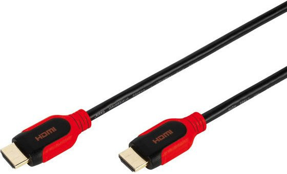 Vivanco High Speed HDMI Kabel mit Ethernet/LAN in Rot, Länge: 1,5 m - Bild 1