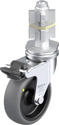 Blickle Lenkrolle LRA-TPA 75G-FI-ELS-E05 mit Feststeller in Schwarz-Grau, Rad-Durchmesser: 75 mm, Tragfähigkeit: 50 kg - Bild 1