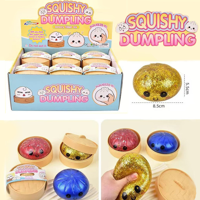 Bandai Simulations-Flash-Dumpling-Druckball, langsam rückfedernd, weich - Bild 1