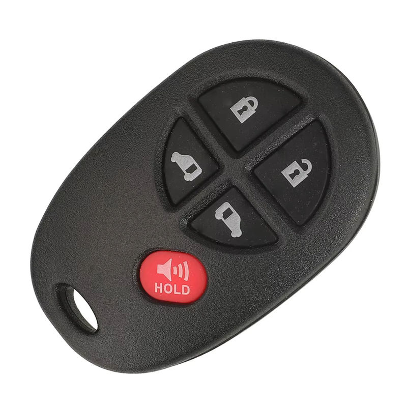 Jingyuqin GQ43VT20T Fernbedienung Auto Schlüsselanhänger 315/433 MHz in Schwarz für Toyota Sienna Tundra Sequoia Tacoma Camry Highlander Aurion 2004-2018 - Bild 3