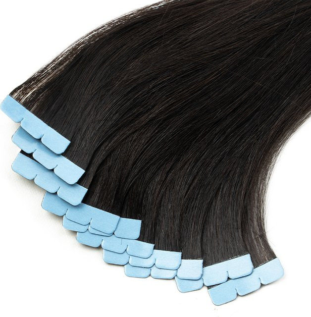 MRSHAIR Mini-Tape Haarverlängerungen Echthaar, 10 Stück - Bild 1