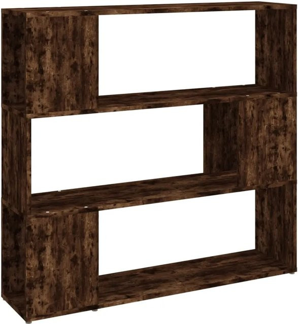 vidaXL Bücherregal und Raumteiler in Räuchereiche, B/T/H: 100 x 24 x 94 cm - Bild 1