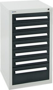 Stumpf Schubladenschrank Serie T-100/35-1 mit 7 Schubladen in Grau und Anthrazit matt - Bild 1