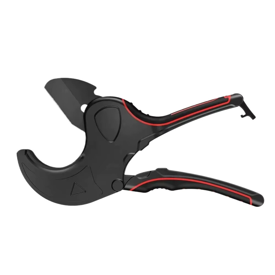 JIMIHOME Professionelle Klempnerschere mit SK5-Klinge in Schwarz als Heißschmelz-Rohrschere und Ratschen-Rohrschneider für PVC-Rohre - Bild 7