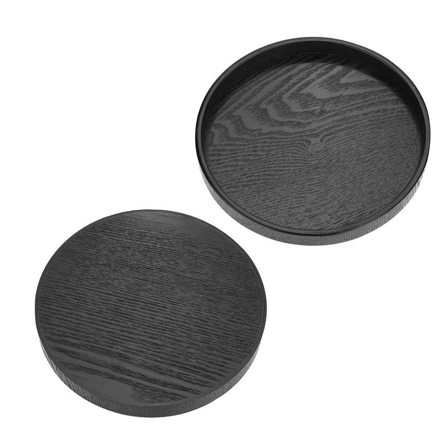 Rundes Serviertablett aus Massivholz von KaiSai Durchmesser: 24 cm - Bild 2