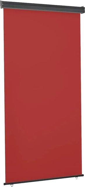 vidaXL Balkon-Seitenmarkise aus Polyester in Rot, B/H: 125 x 250 cm - Bild 1