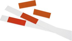 Eichner VISIPLAN Schild Orange Transparent Kunststoff Breite: 76 mm, Höhe: 50 mm, Tiefe: 27 mm - Bild 1