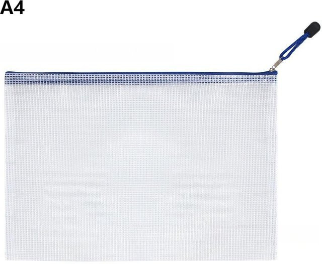 13 Stück Binchi Outdoor Product transparente wasserdichte Netz-Reißverschluss-Aktenmappen aus PVC für A4 Bürobedarf und Haushaltsaufbewahrung - Bild 1