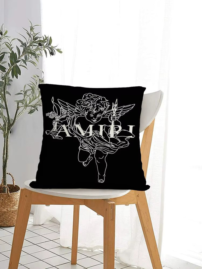 A-AMIRI Kunst-Kissenbezug aus seidigem Kurzplüsch mit Grafik-Tierprint, quadratisch, Schwarz/Weiß, B/T/H: 30 x 30 x 30 cm - Bild 6