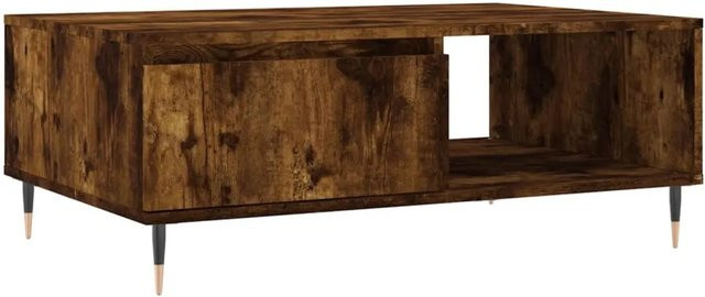 vidaXL Couchtisch aus Holzwerkstoff in Räuchereiche, Braun, B/T/H: 90 x 60 x 35 cm - Bild 1
