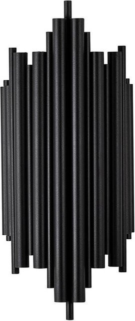 Opviq Wandleuchte Reis in Schwarz aus Metall mit E14 Fassung, B/H/T: 22 x 50 x 22 cm - Bild 1