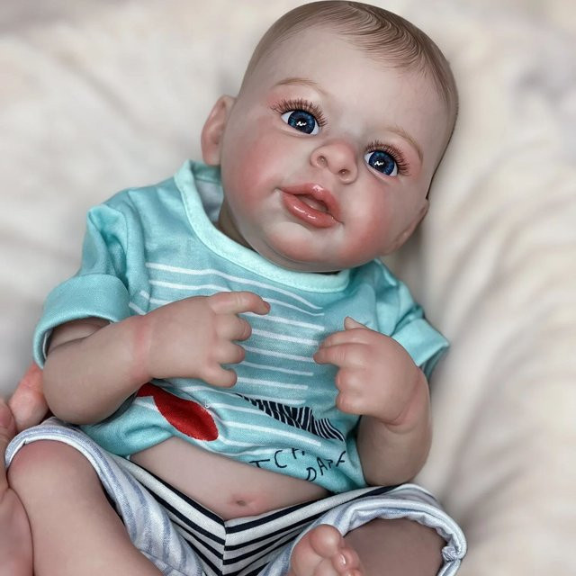 Mu Diegoas Jaylan Reborn Puppe, Junge, 19 Zoll, Ganzkörper Vinyl, Bunt - Bild 1