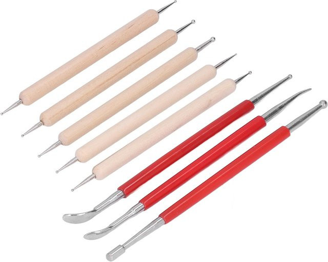 Igeteck Doppelseitiger Punktierstift zum Modellieren und Schnitzen in Beige - Bild 1