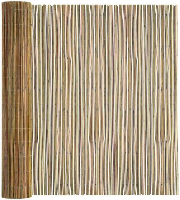 vidaXL Bambuszaun Natur braun und mehrfarbig, B: 400 cm, H: 180 cm - Bild 1