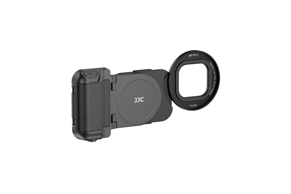 JJC Magnetischer Handy-Objektivfilteradapter und magnetischer Snapgrip-Handgriff für iPhone 17 16 15 14 Pro Max in Schwarz - Bild 7