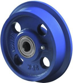 BS Rollen Spurkranzrad C65.200 aus Kunststoff in Blau - Bild 1