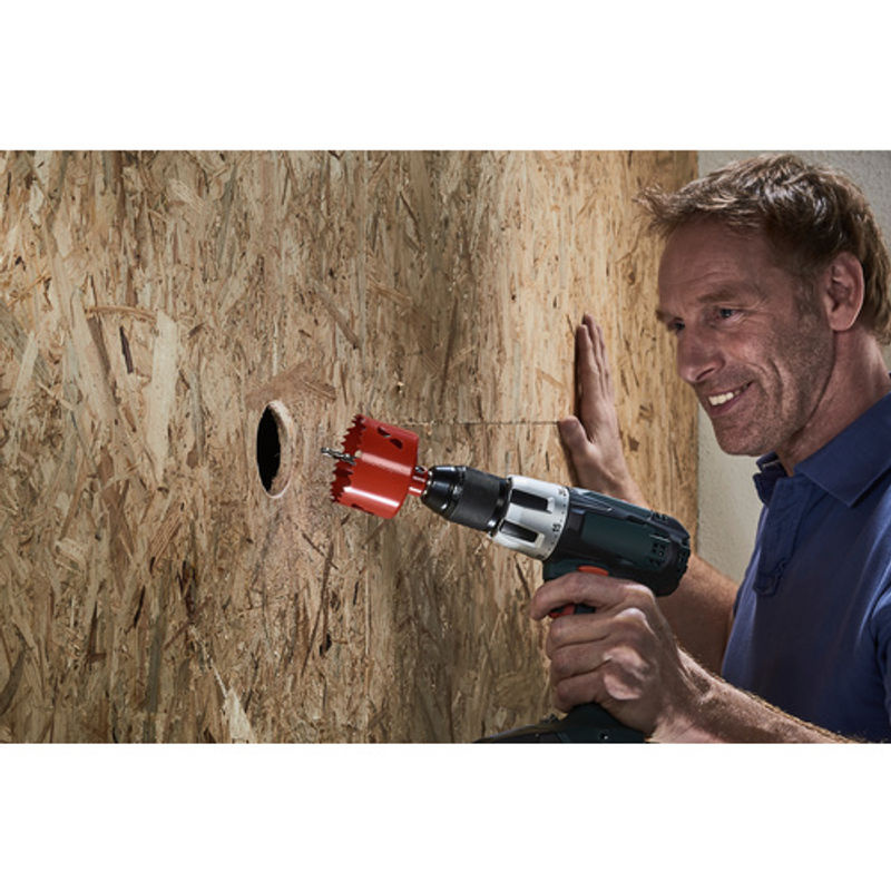 Wolfcraft Lochsäge aus Bimetall in Rot mit einem Durchmesser von 60 mm - Bild 5