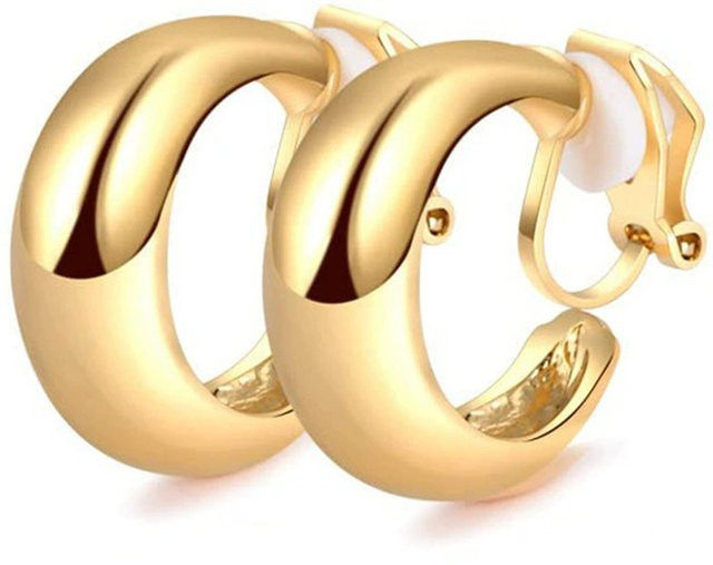 Ohrclips Vintage, Gold, Damen - Bild 1