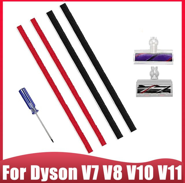 Dyson Ersatz Rollbürstenstreifen aus weichem Plüsch für V7 V8 V10 V11 Staubsauger, Multicolor - Bild 1