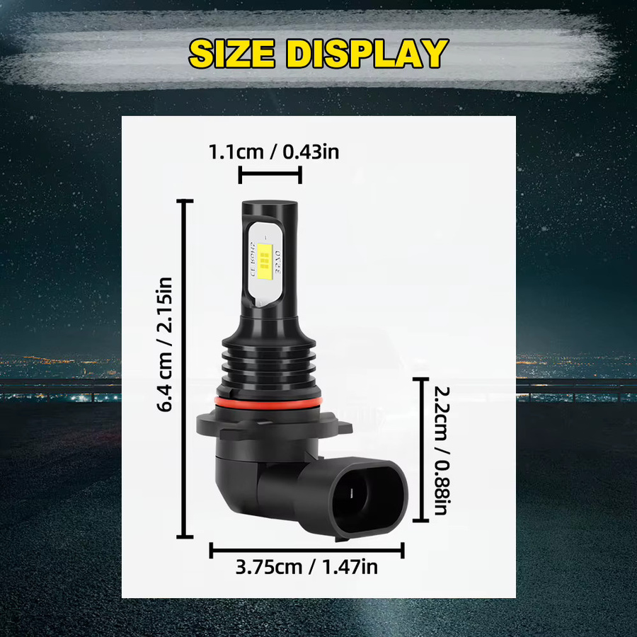 LSLIGHT LED Nebellampen für Daihatsu Sirion 2004-2010, 6000K CSP 3570 Scheinwerfer Lampen, Silber, 12V Plug & Play - Bild 5