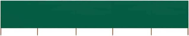 5-teiliges Windschutzgewebe vidaXL in Grün, B: 600 cm, H: 80 cm - Bild 1