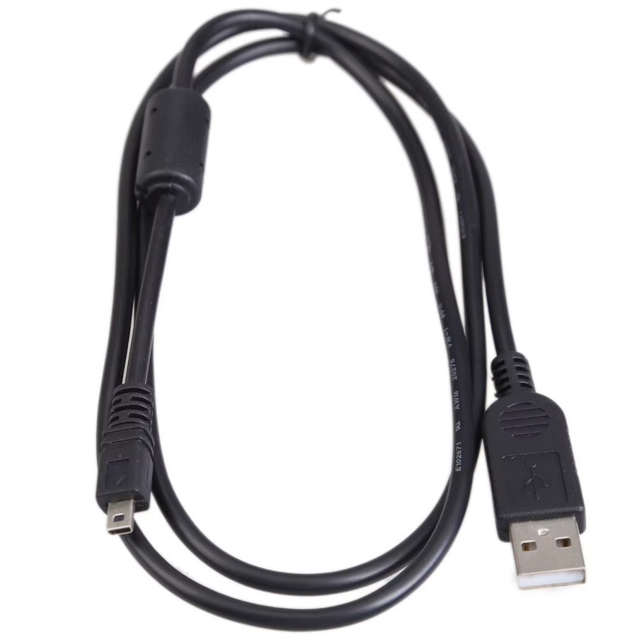 APWIKOGER USB-Datenkabel 8-polig auf USB-A, 1 m, Schwarz, für Nikon Olympus Pentax Sony Panasonic Sanyo - Bild 3