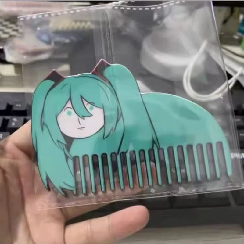 Bandai Hatsune Miku Anime Figur mit doppelseitigem Kamm in Grün aus Kunststoff - Bild 4
