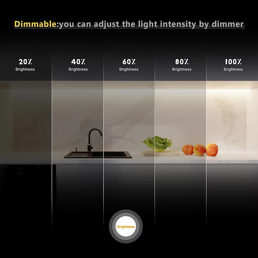 COXO COB-LED-Streifenlicht mit 2600 Lumen/m, dimmbar, 960 LEDs/m, RA90, DC24 V - Bild 3