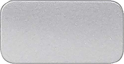 Siemens 3SB2901-2MF Bezeichnungsschild in Schwarz und Silber, 10 Stück - Bild 1