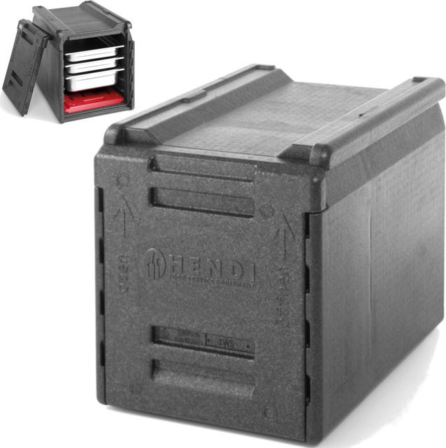 Hendi Thermisch isolierter Catering-Behälter aus Kunststoff, GN1/1, Grau, 66 l - Bild 1