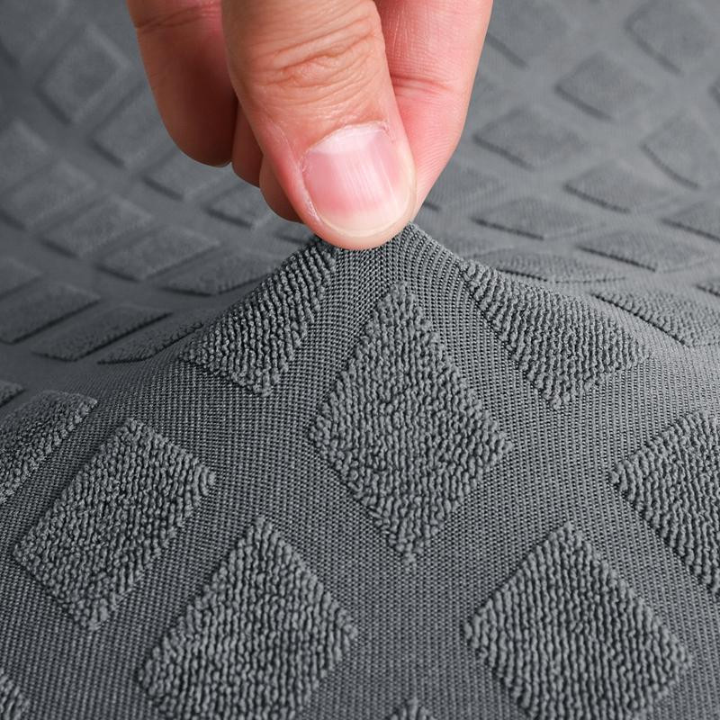 BRHUIXUE Elastischer Bürostuhlbezug aus Jacquard-Stoff in Beige - Bild 1