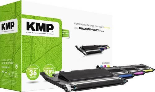 KMP Tonerkassette Multicolor kompatibel mit Samsung CLT-P406C, CLT-K406S, CLT-C406S, CLT-M406S und CLT-Y406S - Bild 1