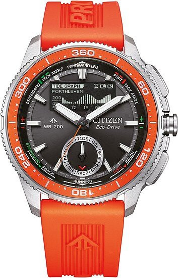 Citizen Armbanduhr Promaster Marine Wave Tracker, Quarz, Edelstahl, 42,4 mm, Herren - Bild 1