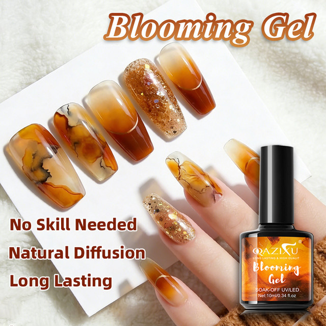 QAZIXU Blooming Gel Nagellack, Klar, Glänzend - Bild 1