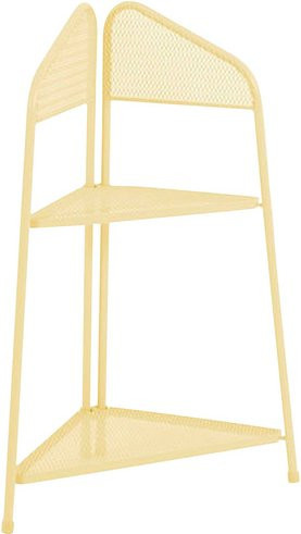 MWH Eckregal Ekko aus Metall in Gelb, H x B x T: 100 x 48 x 48 cm - Bild 1