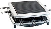 Steba Raclette RC 3 Plus Chrom in Silber mit Natursteinplatte und gerippter Platte sowie einstellbarem Thermostat - Bild 1