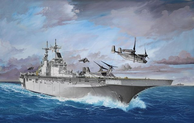 Revell US Navy Assault Carrier WASP Class, Modellbausatz, 1:700 - Bild 4