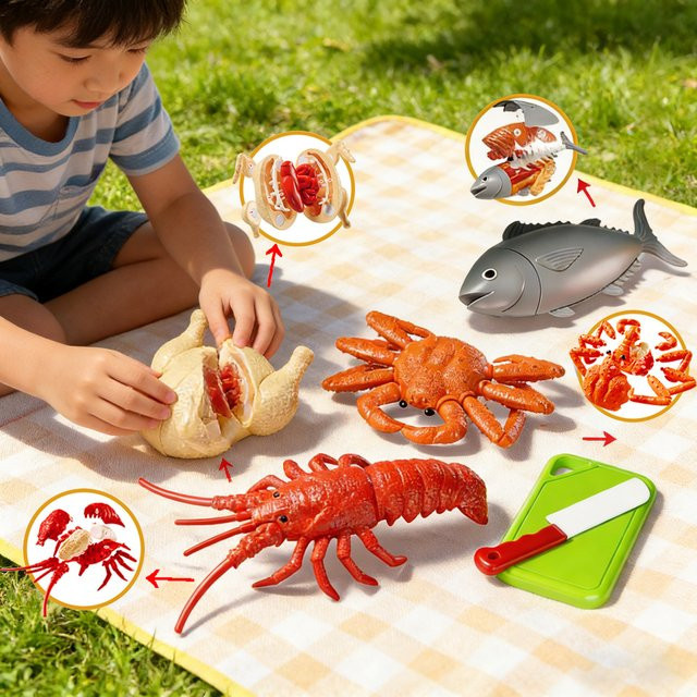 GONZI Kinderküchen-Spielset, Schneidespielzeug, Zubehör - Bild 1