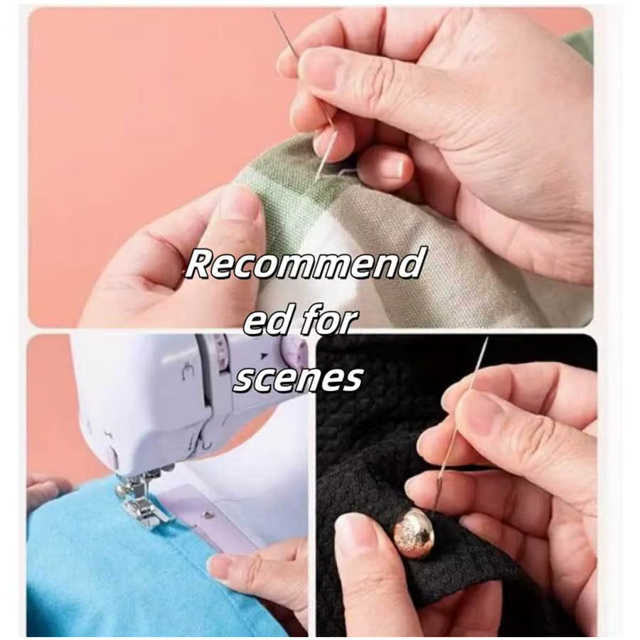 2er Set Polyester-Nähgarn in Schwarz und Weiß, 500 Yards pro Rolle, starker und langlebiger Faden für Handarbeit und Maschinen - Bild 2