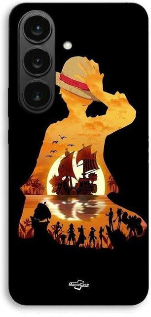 Maniacase Handyhülle für Samsung Galaxy S26 FE mit One Piece Luffy Boot Crew Manga Anime Design in Schwarz - Bild 1