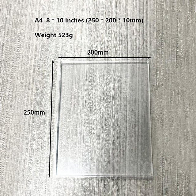 Unnivery Gelpresse Monoprinting Druckplatte aus Silikon für Presskunst und Scrapbooking, transparent, A1 - Bild 1