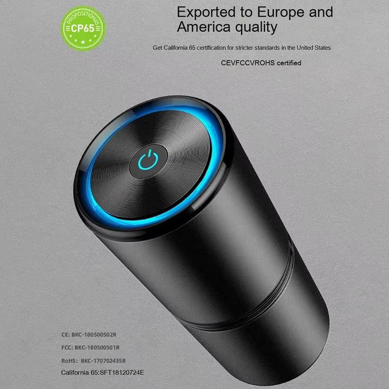 ZAIXIAO Auto Luftreiniger mit Negativ-Ionen-Generator in Schwarz zur Geruchsentfernung von Rauch und Deodorant - Bild 3