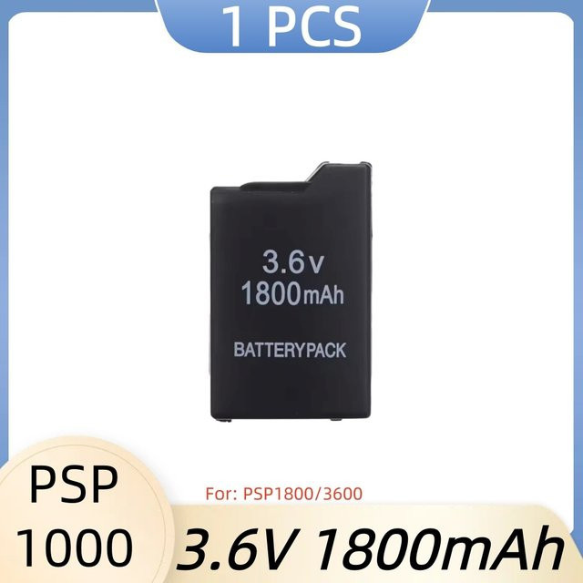 Sony Lithium-Ionen-Akku 1800 mAh 3,6 V für PlayStation Portable PSP-110 PSP-1001 PSP1000 in Schwarz - Bild 1
